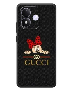 Чохол для Xiaomi Redmi Note 17 з картинкою «Мінні Маус Gucci — чорний»