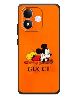 Чохол для Xiaomi Redmi Note 17 з картинкою «Міккі Маус Gucci — помаранч»