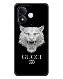 Чохол для Xiaomi Redmi Note 17 з картинкою «Gucci — срібний лев»