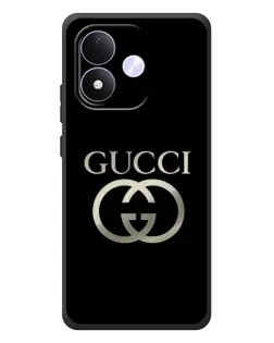 Чохол для Xiaomi Redmi Note 17 з картинкою «Gucci — золото на чорному»