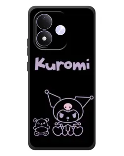 Чохол для Xiaomi Redmi Note 17 з картинкою «Kuromi — чорний мінімалізм»