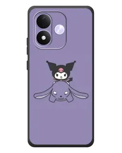 Чохол для Xiaomi Redmi Note 17 з картинкою «Kuromi на ліловому фоні»