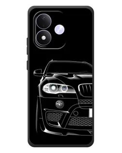 Чохол для Xiaomi Redmi Note 17 з картинкою «Темний силует BMW»