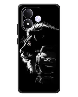 Чохол для Xiaomi Redmi Note 17 з картинкою «BMW та лев»