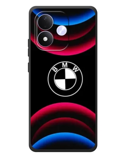 Чохол для Xiaomi Redmi Note 17 з картинкою «Логотип BMW та неонові дуги»