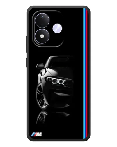 Чохол для Xiaomi Redmi Note 17 з картинкою «Силует BMW в темряві»