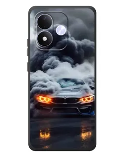 Чохол для Xiaomi Redmi Note 17 з картинкою «BMW у диму»