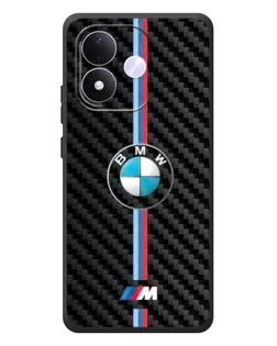 Чохол для Xiaomi Redmi Note 17 з картинкою «Емблема BMW та карбон»