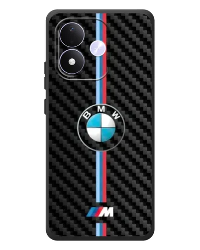Чохол для Xiaomi Redmi Note 17 з картинкою «Емблема BMW та карбон»