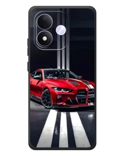 Чохол для Xiaomi Redmi Note 17 з картинкою «Червона BMW на дорозі»