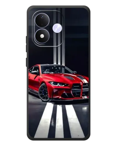 Чохол для Xiaomi Redmi Note 17 з картинкою «Червона BMW на дорозі»