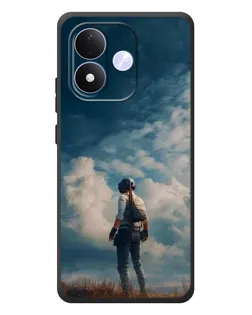 Чохол для Xiaomi Redmi Note 17 з картинкою «Герой PUBG на скелі»