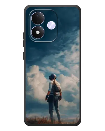 Чохол для Xiaomi Redmi Note 17 з картинкою «Герой PUBG на скелі»