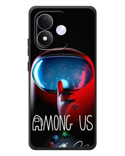 Чехол для Xiaomi Redmi Note 17 с картинкой «Красный импостер — макро» Чехол для Xiaomi Redmi Note 17 с картинкой «Красный импостер — макро»
