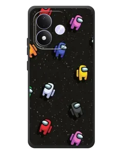 Чохол для Xiaomi Redmi Note 17 з картинкою «Космічний патерн Among Us»