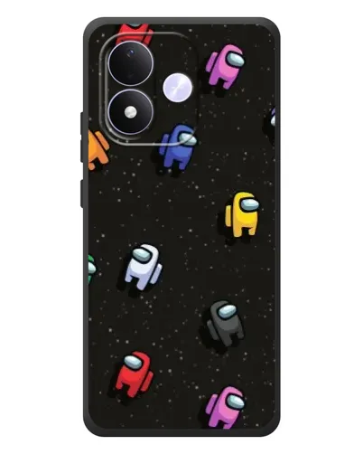 Чехол для Xiaomi Redmi Note 17 с картинкой «Космический паттерн Among Us» Чехол для Xiaomi Redmi Note 17 с картинкой «Космический паттерн Among Us»