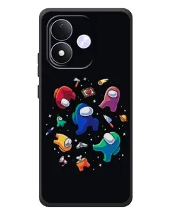 Чехол для Xiaomi Redmi Note 17 с картинкой «Among Us космос»
