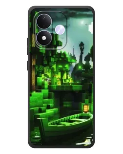 Чохол для Xiaomi Redmi Note 17 з картинкою «Minecraft лісовий пейзаж»