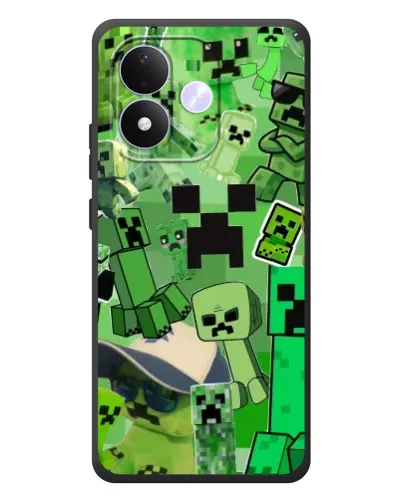 Чохол для Xiaomi Redmi Note 17 з картинкою «Кріпери Minecraft»