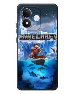 Чохол для Xiaomi Redmi Note 17 з картинкою «Minecraft льодянийсвіт»