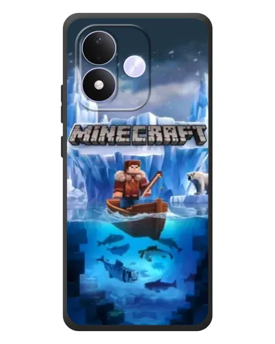 Чохол для Xiaomi Redmi Note 17 з картинкою «Minecraft льодянийсвіт»