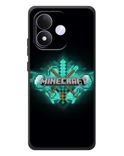 Чохол для Xiaomi Redmi Note 17 з картинкою «Minecraft Diamond лого»
