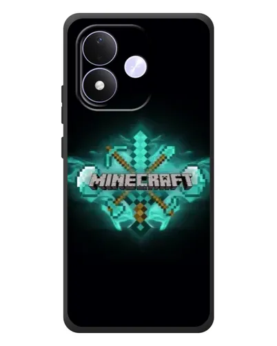Чохол для Xiaomi Redmi Note 17 з картинкою «Minecraft Diamond лого»