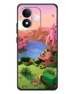 Чохол для Xiaomi Redmi Note 17 з картинкою «Рожеве дерево Minecraft»