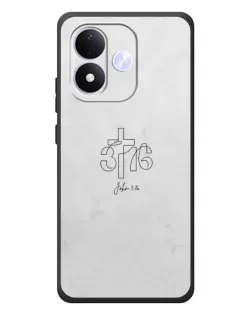 Чохол для Xiaomi Redmi Note 17 з картинкою «Івана 3:16 Хрест»