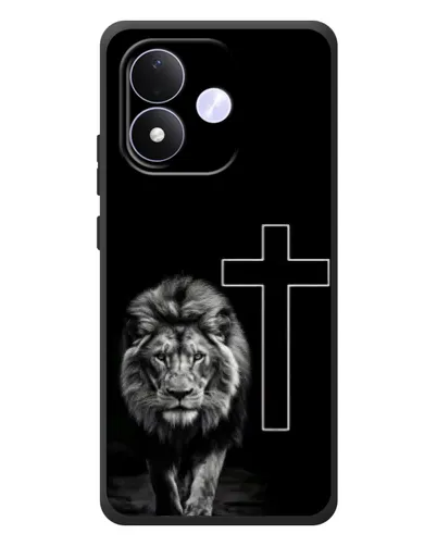 Чехол для Xiaomi Redmi Note 17 с картинкой «Лев и Крест»