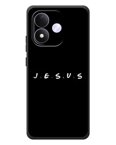 Чехол для Xiaomi Redmi Note 17 с картинкой «Точки веры J.E.S.U.S.»