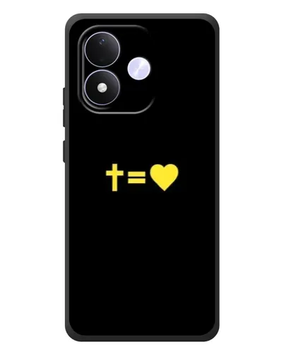 Чехол для Xiaomi Redmi Note 17 с картинкой «Сердце и Крест»