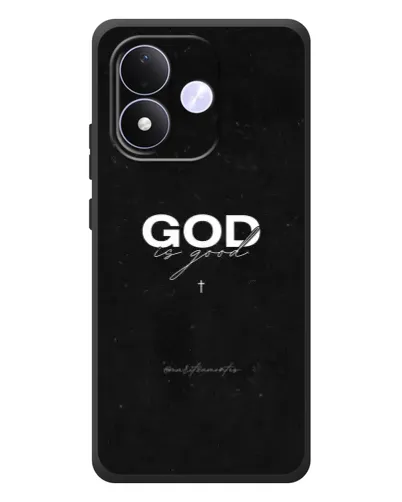 Чехол для Xiaomi Redmi Note 17 с картинкой «GOD — Бог над всем»