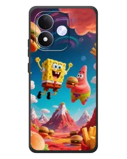 Чехол для Xiaomi Redmi Note 17 с картинкой «Космический фастфуд»