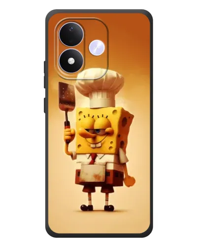 Чехол для Xiaomi Redmi Note 17 с картинкой «Губка Боб повар»