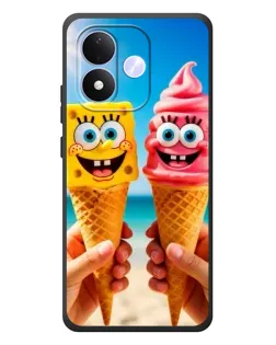 Чехол для Xiaomi Redmi Note 17 с картинкой «Спанч Боб мороженое»