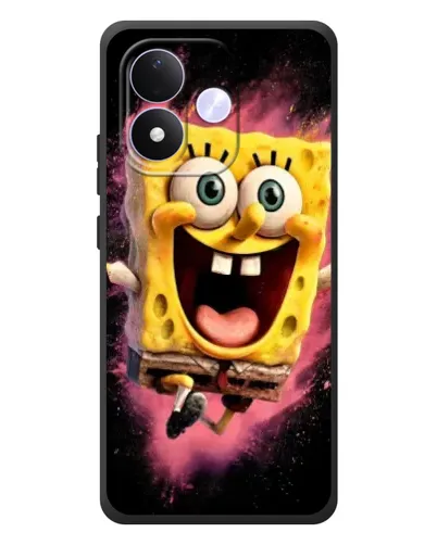 Чехол для Xiaomi Redmi Note 17 с картинкой «Взрывной Спанч Боб»