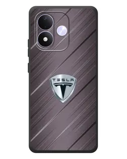 Чохол для Xiaomi Redmi Note 17 з картинкою «Металева текстура Tesla»