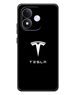 Чохол для Xiaomi Redmi Note 17 з картинкою «Tesla White Logo»