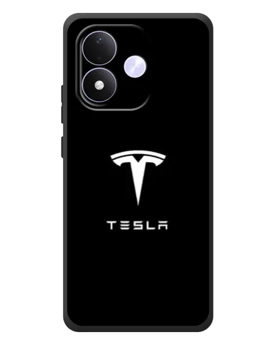Чохол для Xiaomi Redmi Note 17 з картинкою «Tesla White Logo»