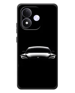 Чохол для Xiaomi Redmi Note 17 з картинкою «Фари Tesla Night»