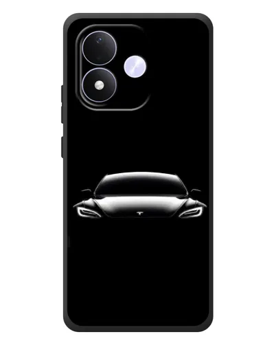Чохол для Xiaomi Redmi Note 17 з картинкою «Фари Tesla Night»