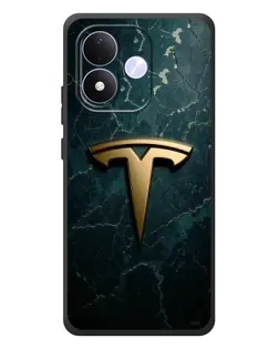 Чохол для Xiaomi Redmi Note 17 з картинкою «Мармурова Tesla Gold»