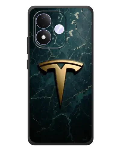 Чохол для Xiaomi Redmi Note 17 з картинкою «Мармурова Tesla Gold»