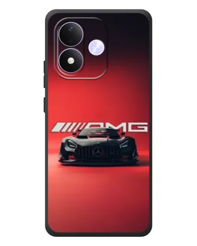 Чохол для Xiaomi Redmi Note 17 з картинкою «Mercedes AMG — червона лінія»