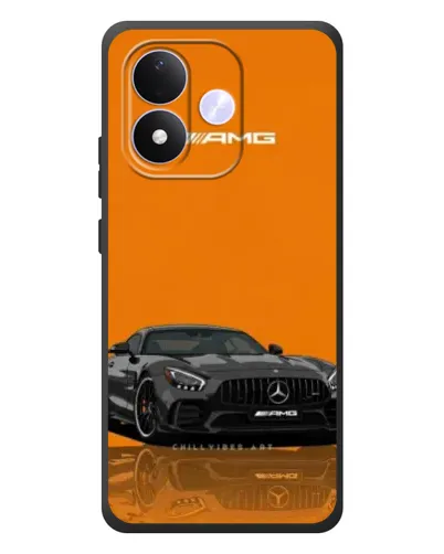 Чохол для Xiaomi Redmi Note 17 з картинкою «Помаранчевий Mercedes AMG»