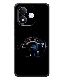 Чохол для Xiaomi Redmi Note 17 з картинкою «Салон Audi — кермо»