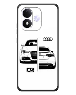 Чохол для Xiaomi Redmi Note 17 з картинкою «Audi — контрастний дизайн»