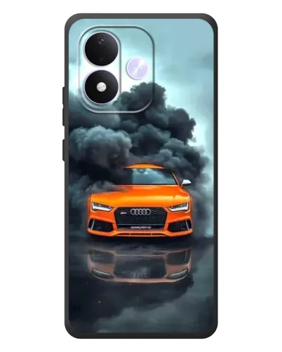 Чохол для Xiaomi Redmi Note 17 з картинкою «Audi у хмарах диму»
