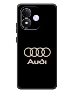 Чохол для Xiaomi Redmi Note 17 з картинкою «Audi — золотий логотип»